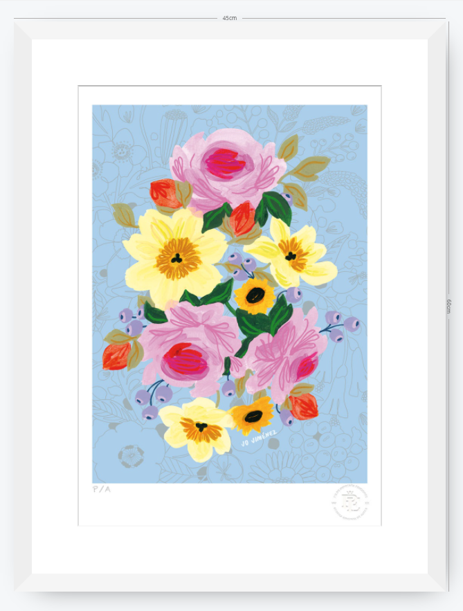 Racimo de Flores - 33 x 48 cm