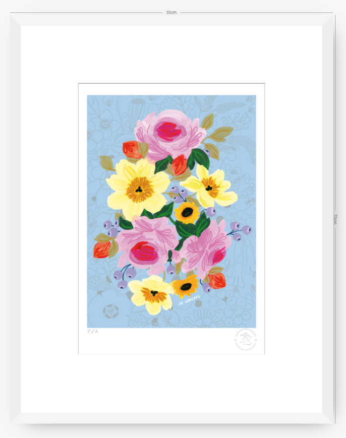 Racimo de Flores - 33 x 48 cm