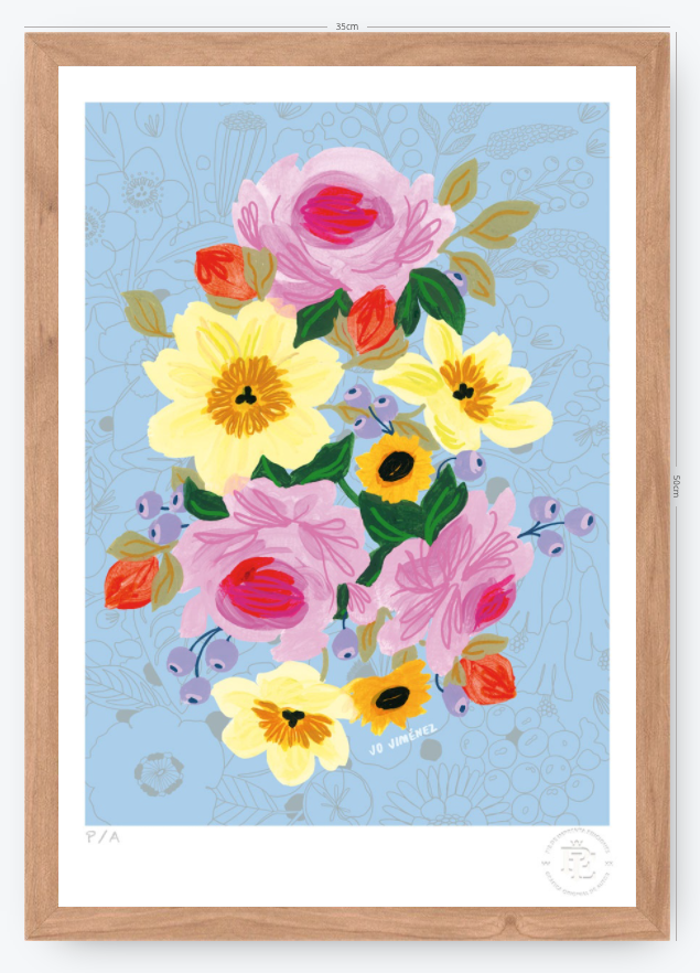 Racimo de Flores - 33 x 48 cm