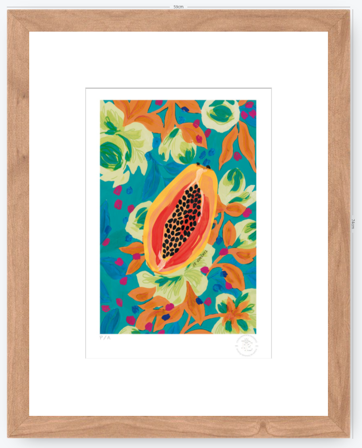 Papaya - 33 x 48 cm
