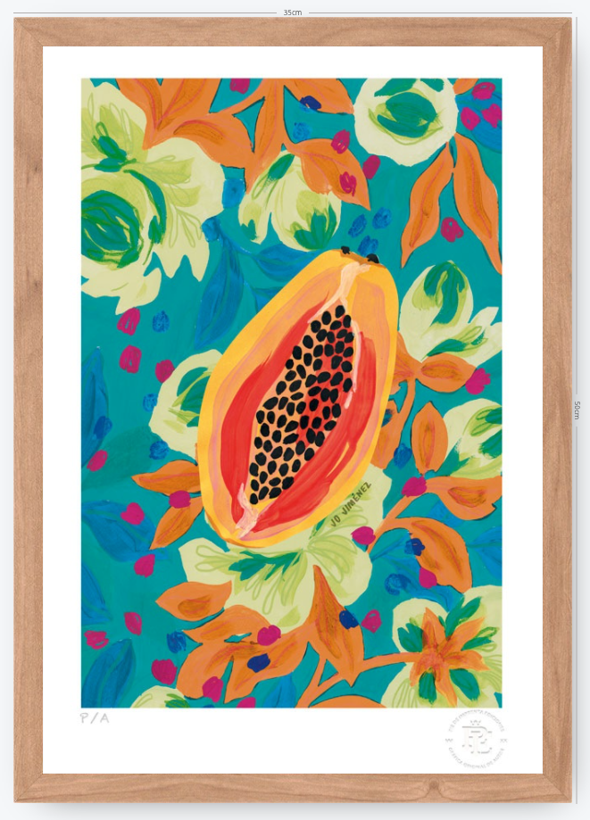 Papaya - 33 x 48 cm