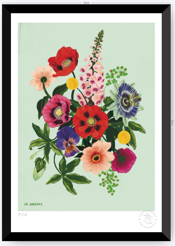 Racimo de Flores II- 33 x 48 cm