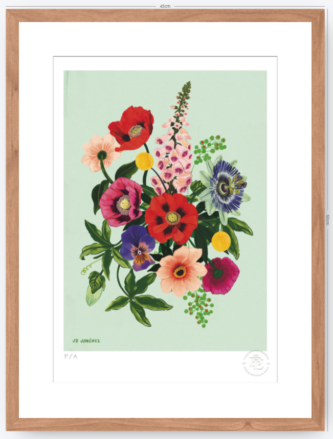 Racimo de Flores II- 33 x 48 cm