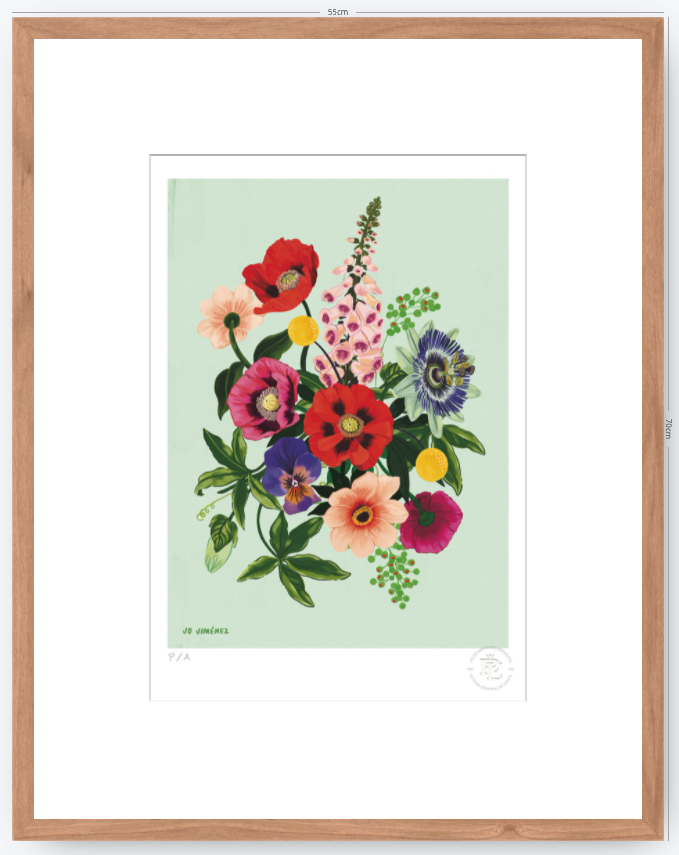 Racimo de Flores II- 33 x 48 cm