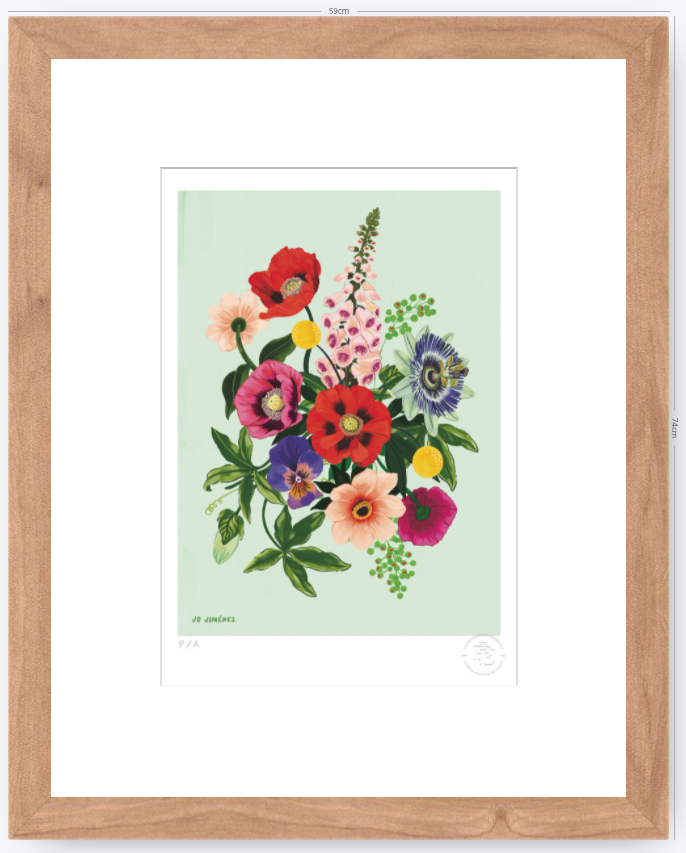 Racimo de Flores II- 33 x 48 cm
