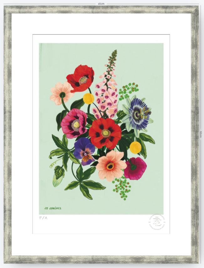 Racimo de Flores II- 33 x 48 cm