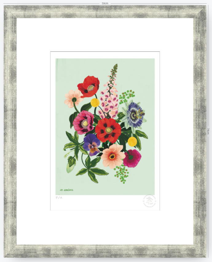 Racimo de Flores II- 33 x 48 cm