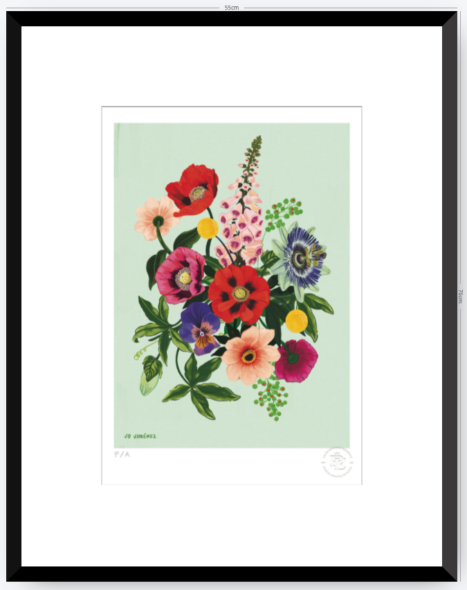 Racimo de Flores II- 33 x 48 cm