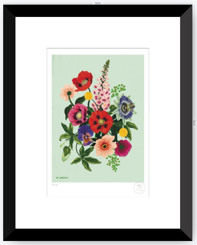 Racimo de Flores II- 33 x 48 cm