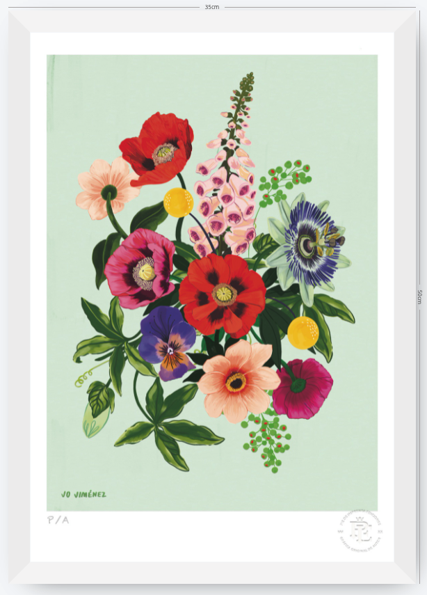 Racimo de Flores II- 33 x 48 cm