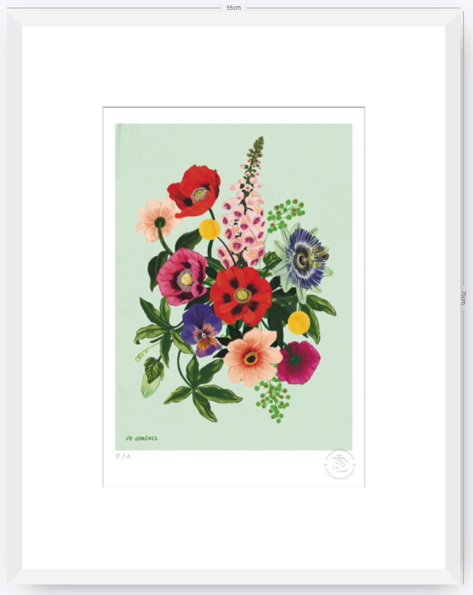 Racimo de Flores II- 33 x 48 cm