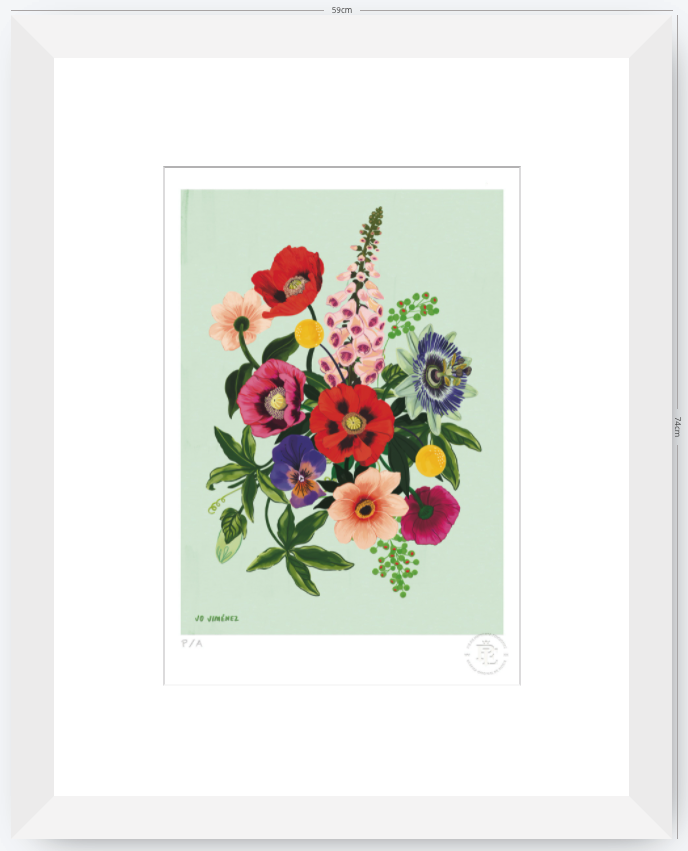 Racimo de Flores II- 33 x 48 cm