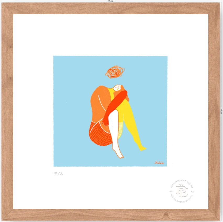 Pensamientos - 33 x 33 cm