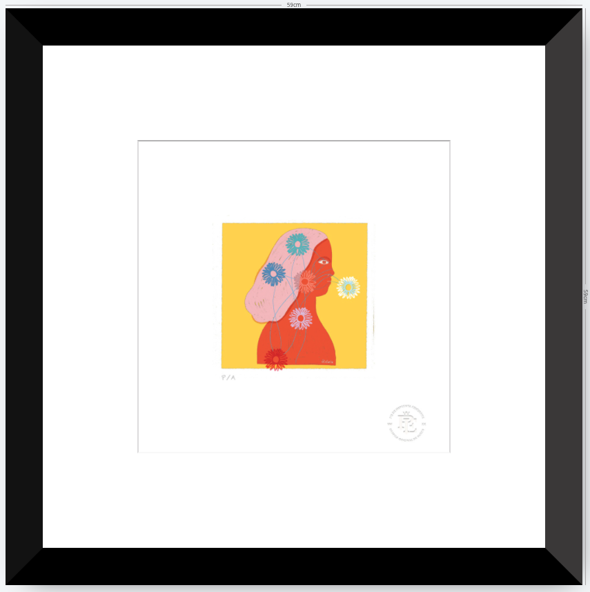 Covid de Primavera - 33 x 33 cm