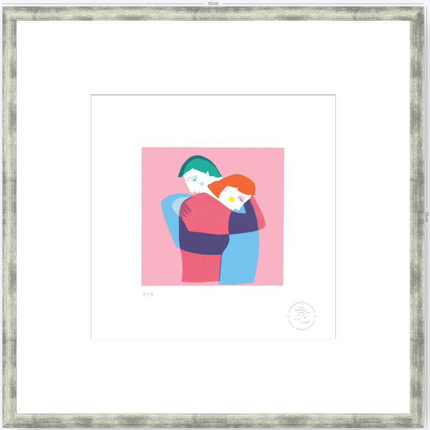 El Abrazo - 33 x 33 cm