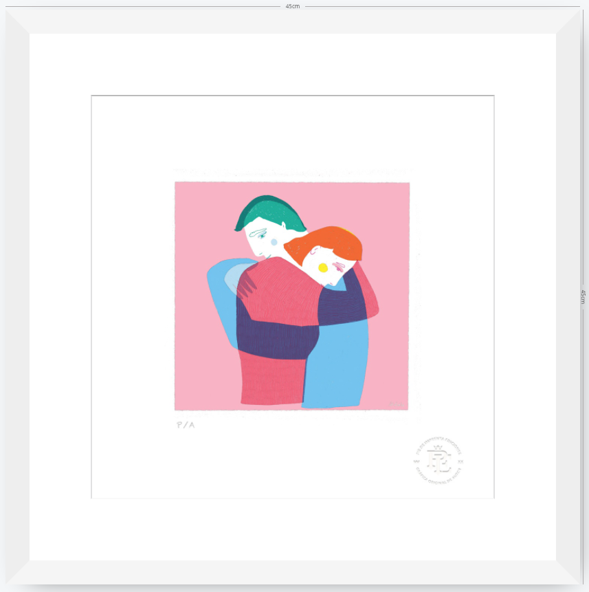El Abrazo - 33 x 33 cm