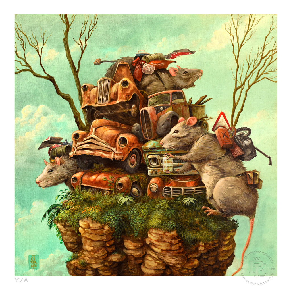 Rats - 33 x 33 cm