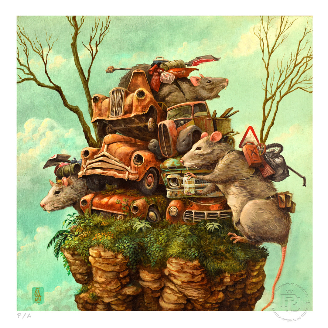 Rats - 33 x 33 cm