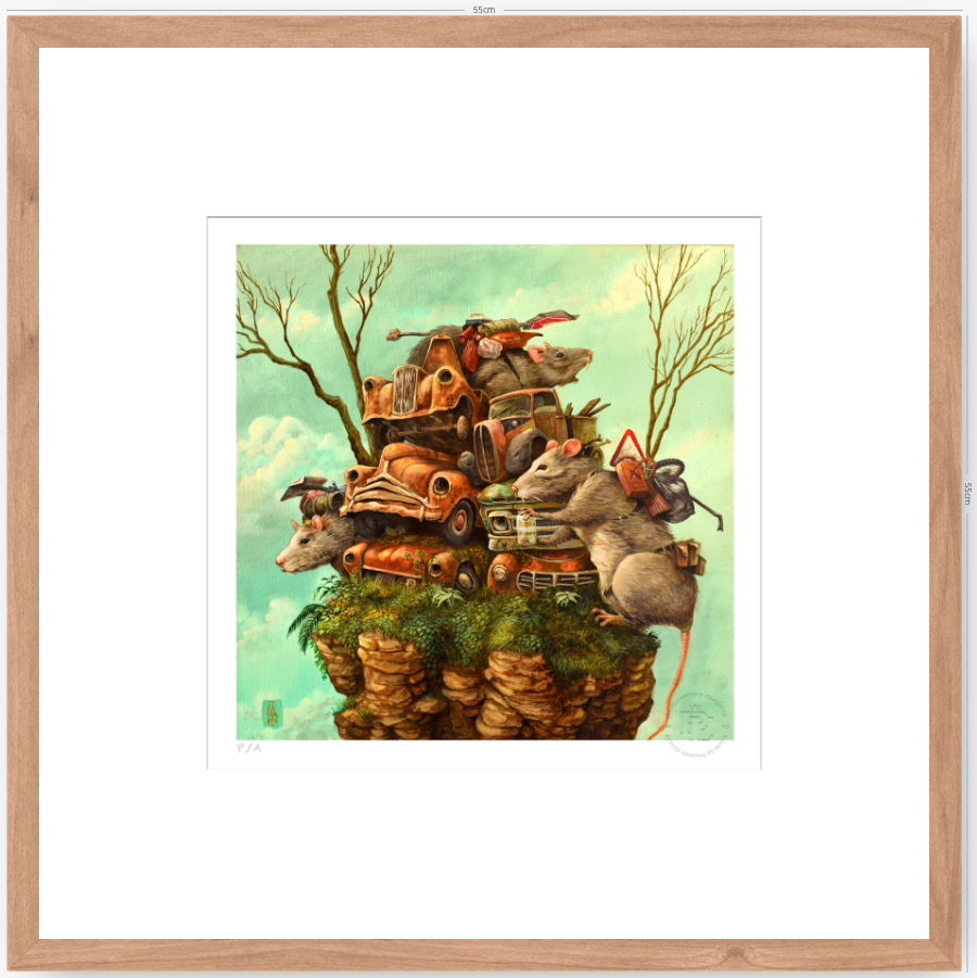 Rats - 33 x 33 cm
