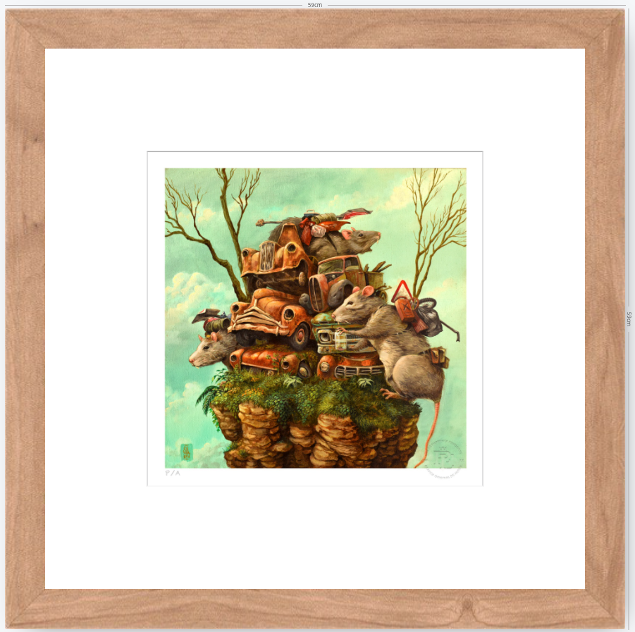 Rats - 33 x 33 cm