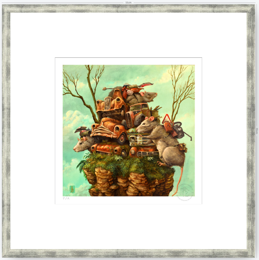 Rats - 33 x 33 cm