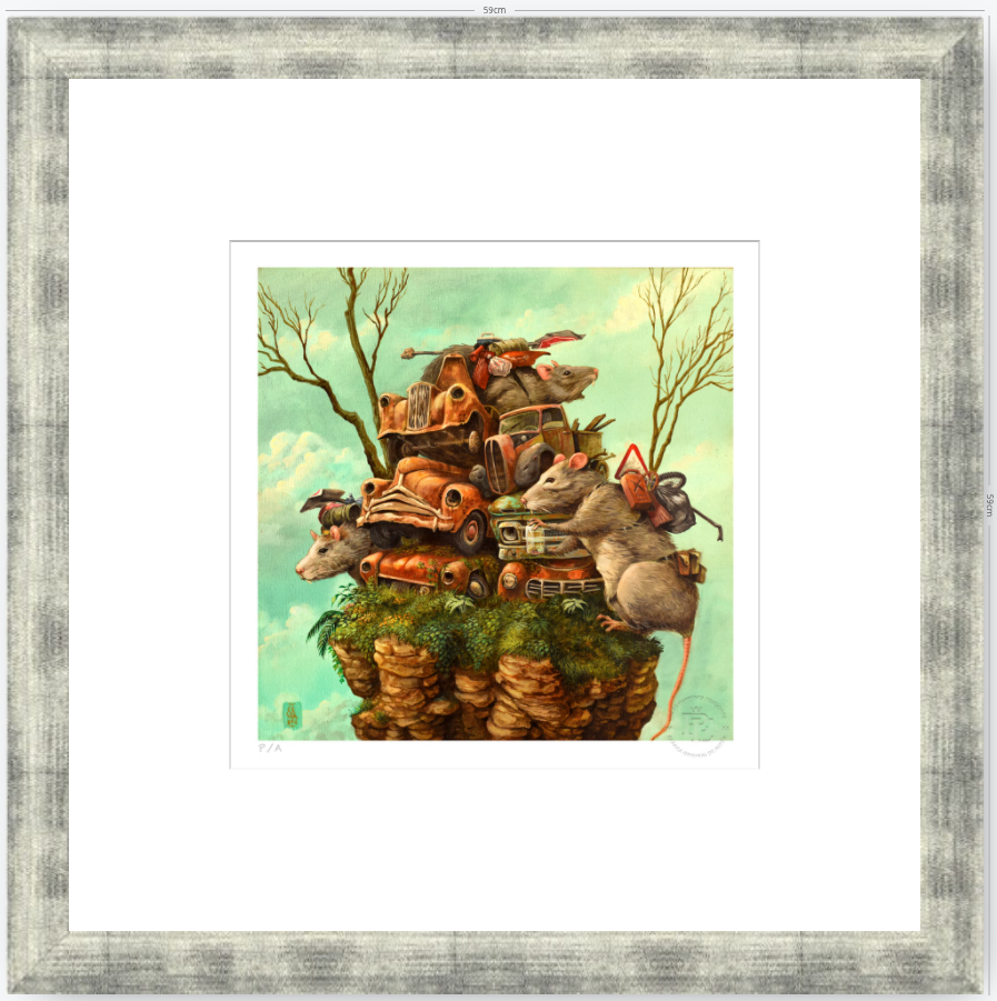 Rats - 33 x 33 cm