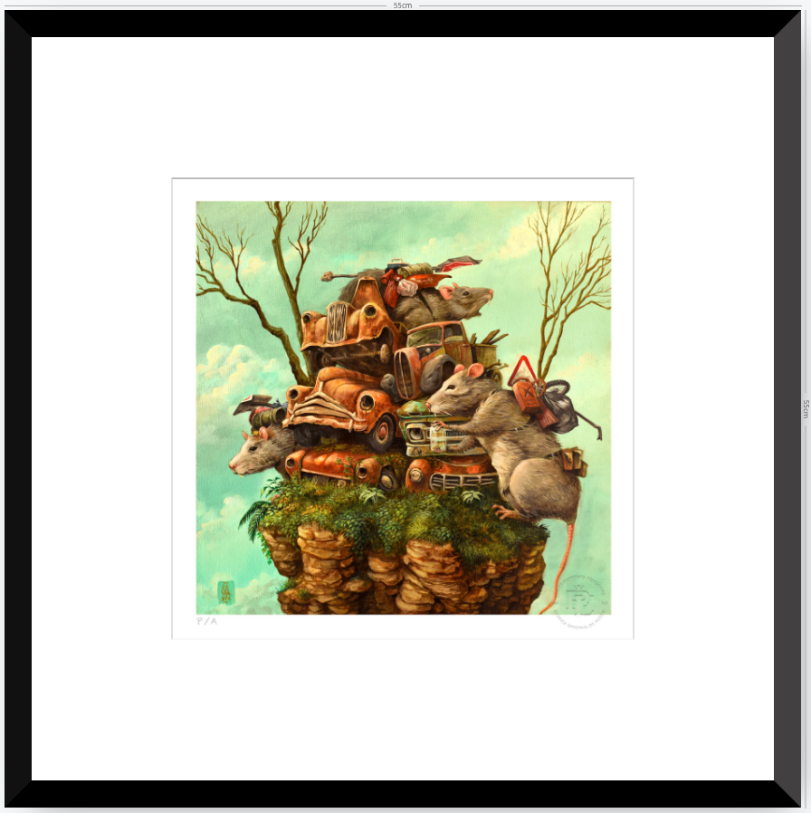 Rats - 33 x 33 cm