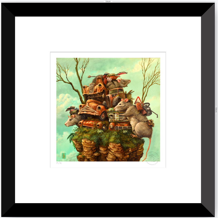 Rats - 33 x 33 cm