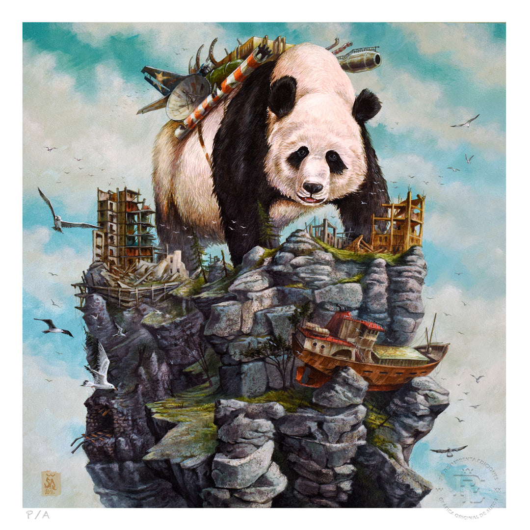 Panda - 33 x 33 cm