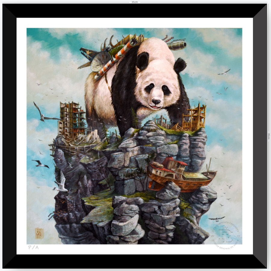 Panda - 33 x 33 cm