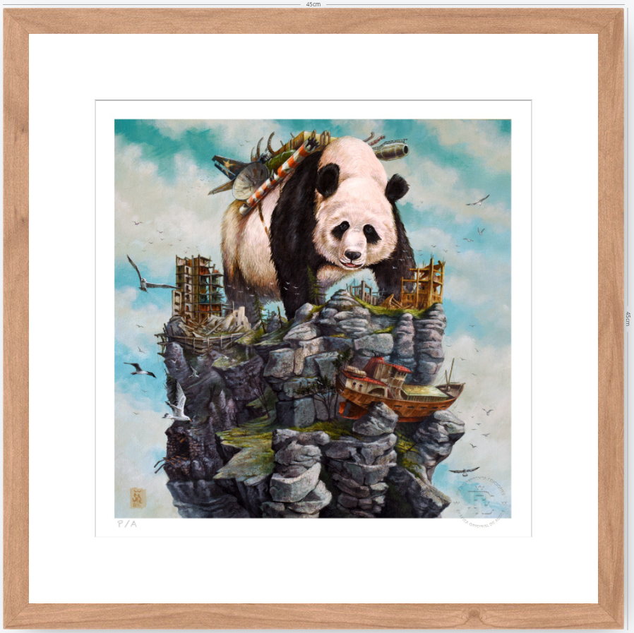 Panda - 33 x 33 cm