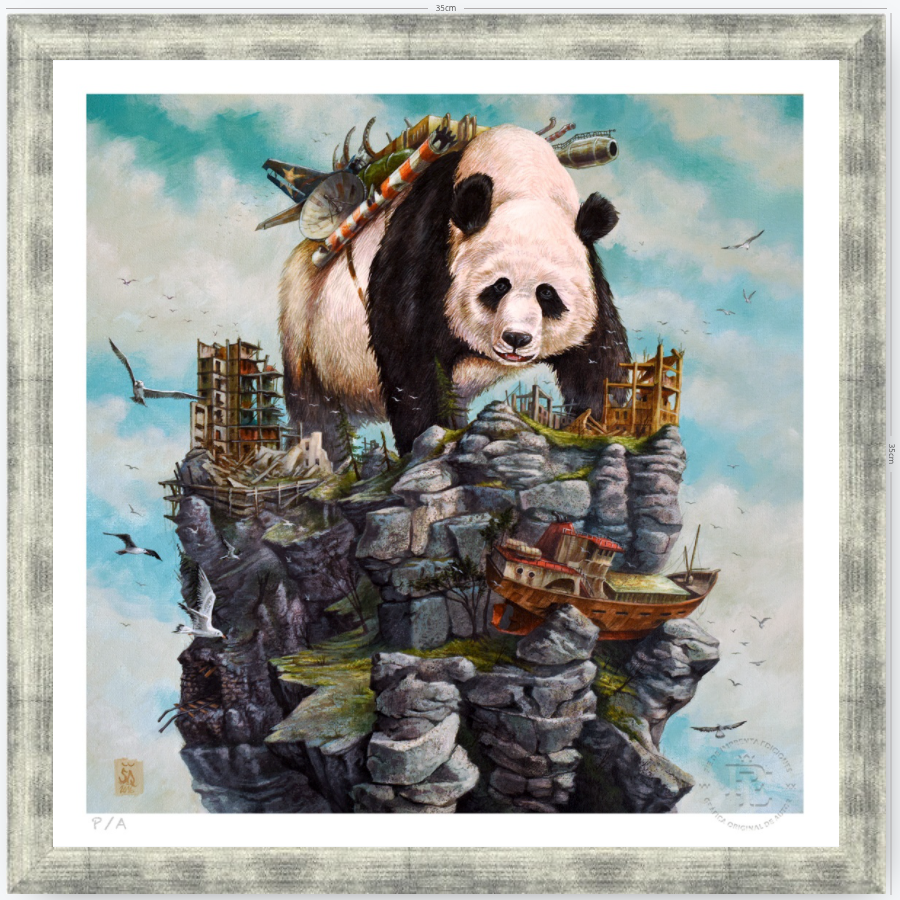 Panda - 33 x 33 cm