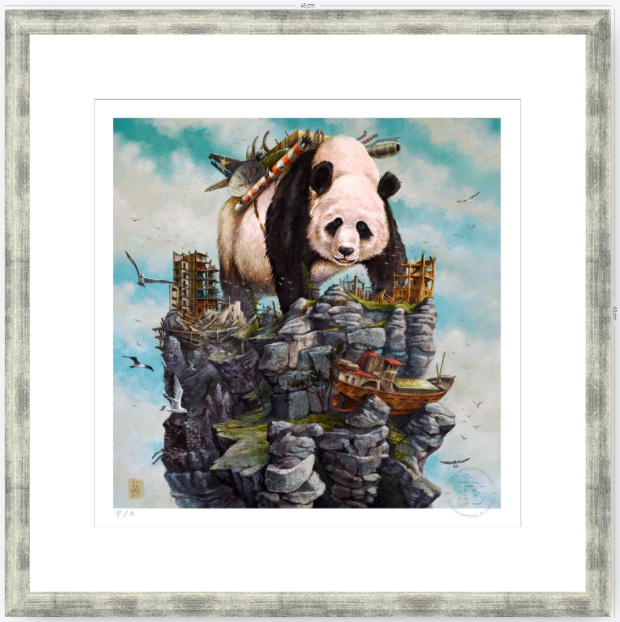 Panda - 33 x 33 cm