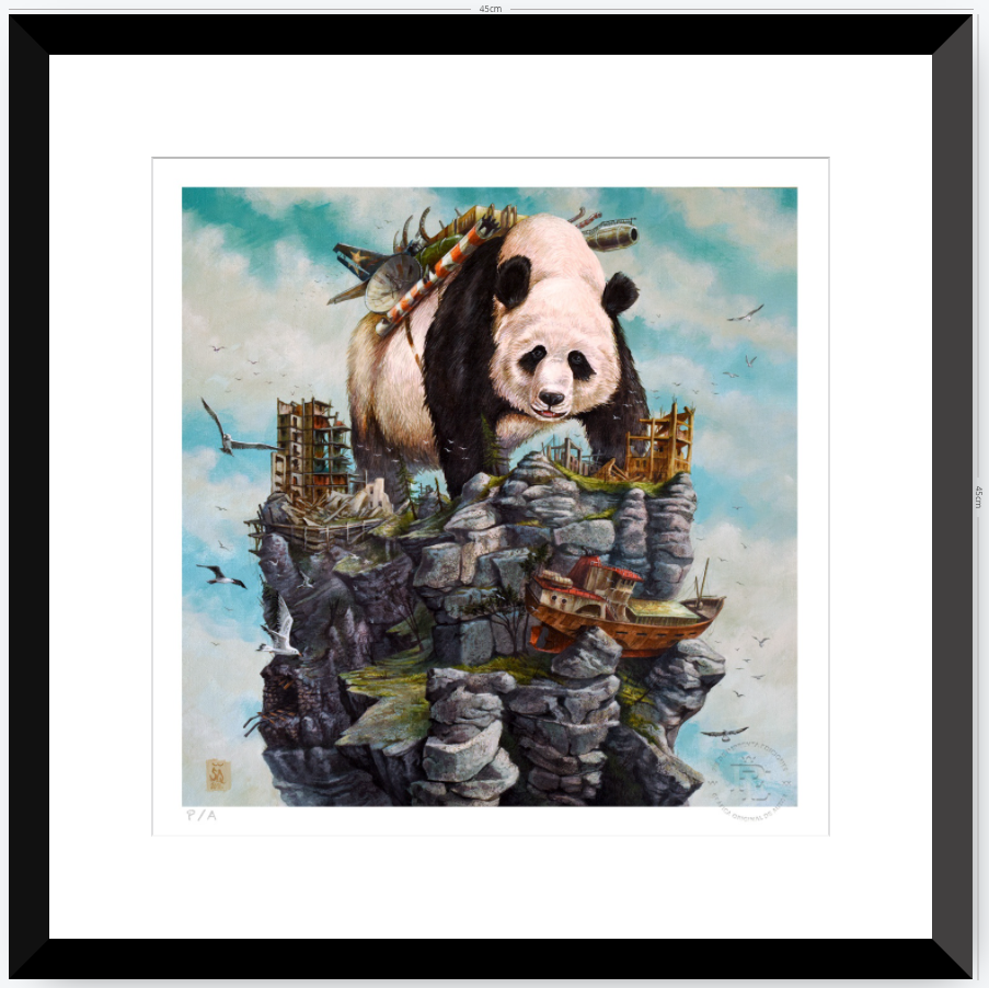 Panda - 33 x 33 cm