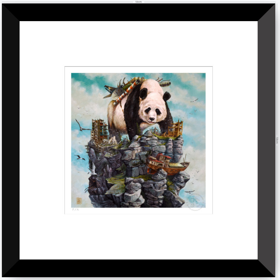 Panda - 33 x 33 cm