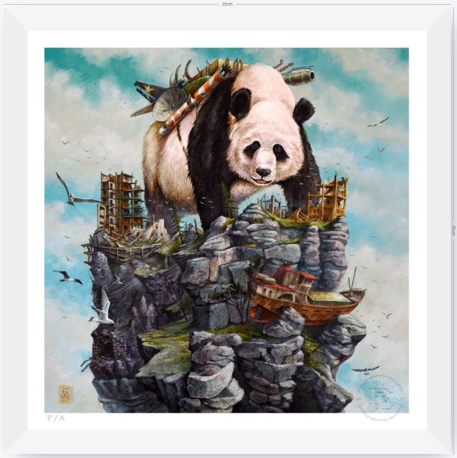 Panda - 33 x 33 cm