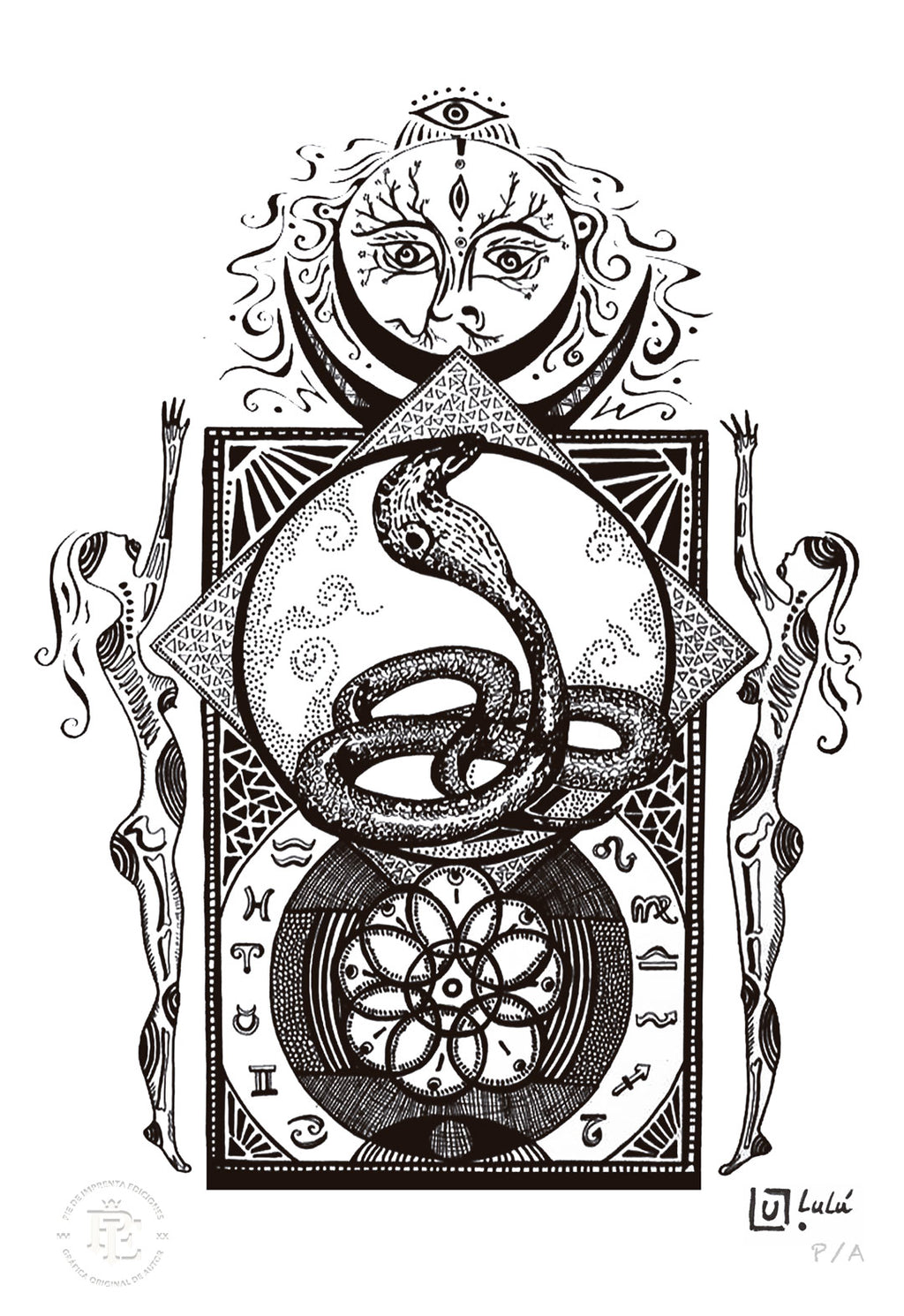 Zodiaco Blanco - 33 x 48 cm