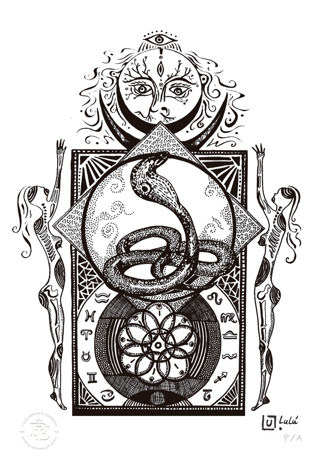 Zodiaco Blanco - 33 x 48 cm