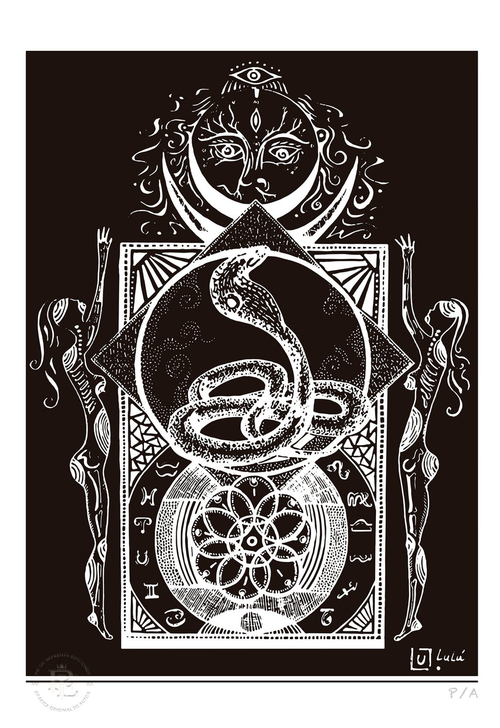 Zodiaco Negro - 33 x 48 cm