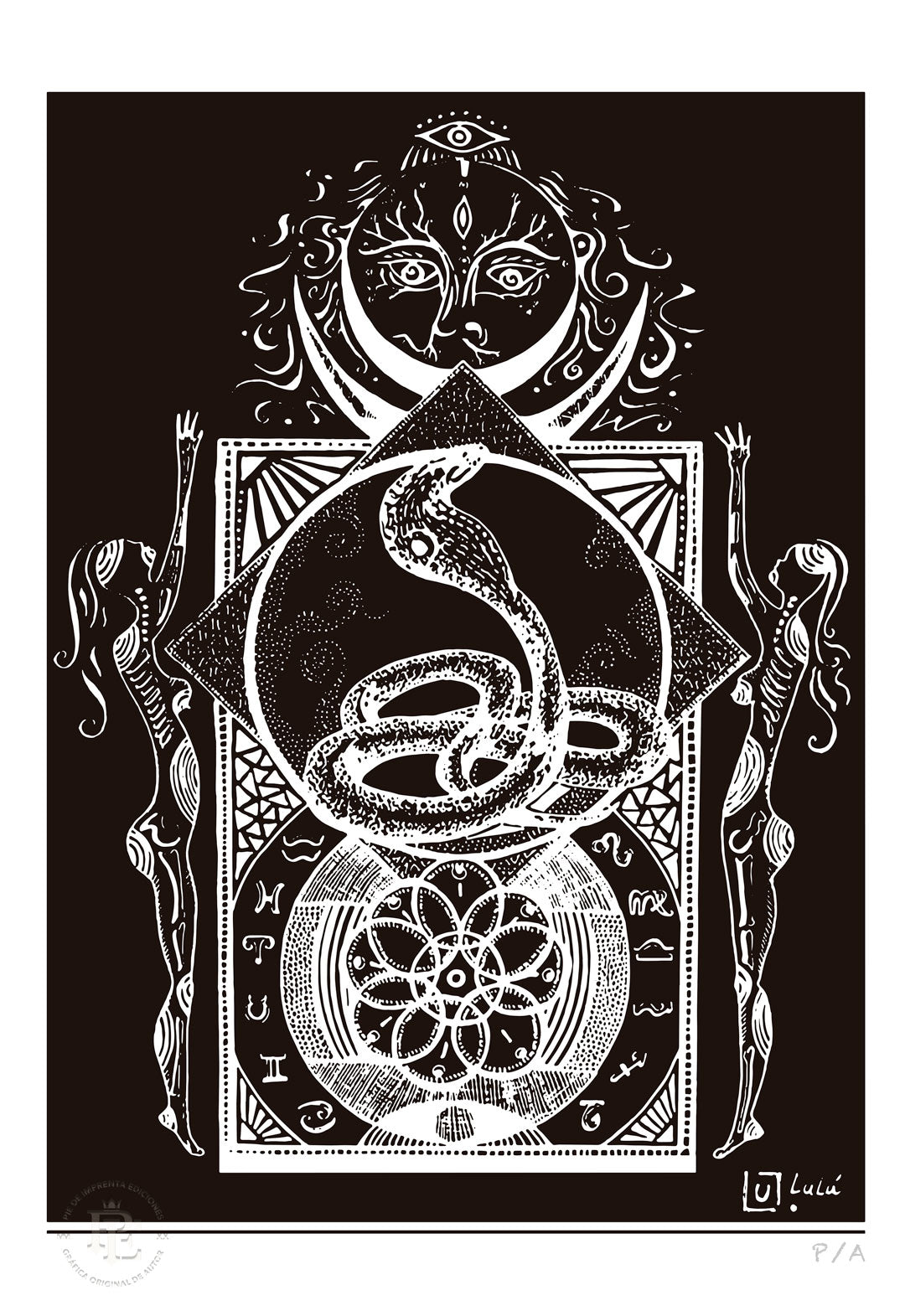 Zodiaco Negro - 33 x 48 cm