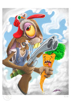 Granjero Joe Rabbit - 33 x 48 cm