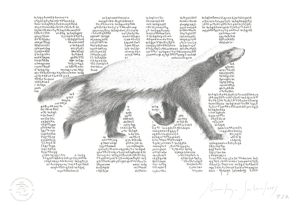 Honey Badger II - 48 x 33 cm