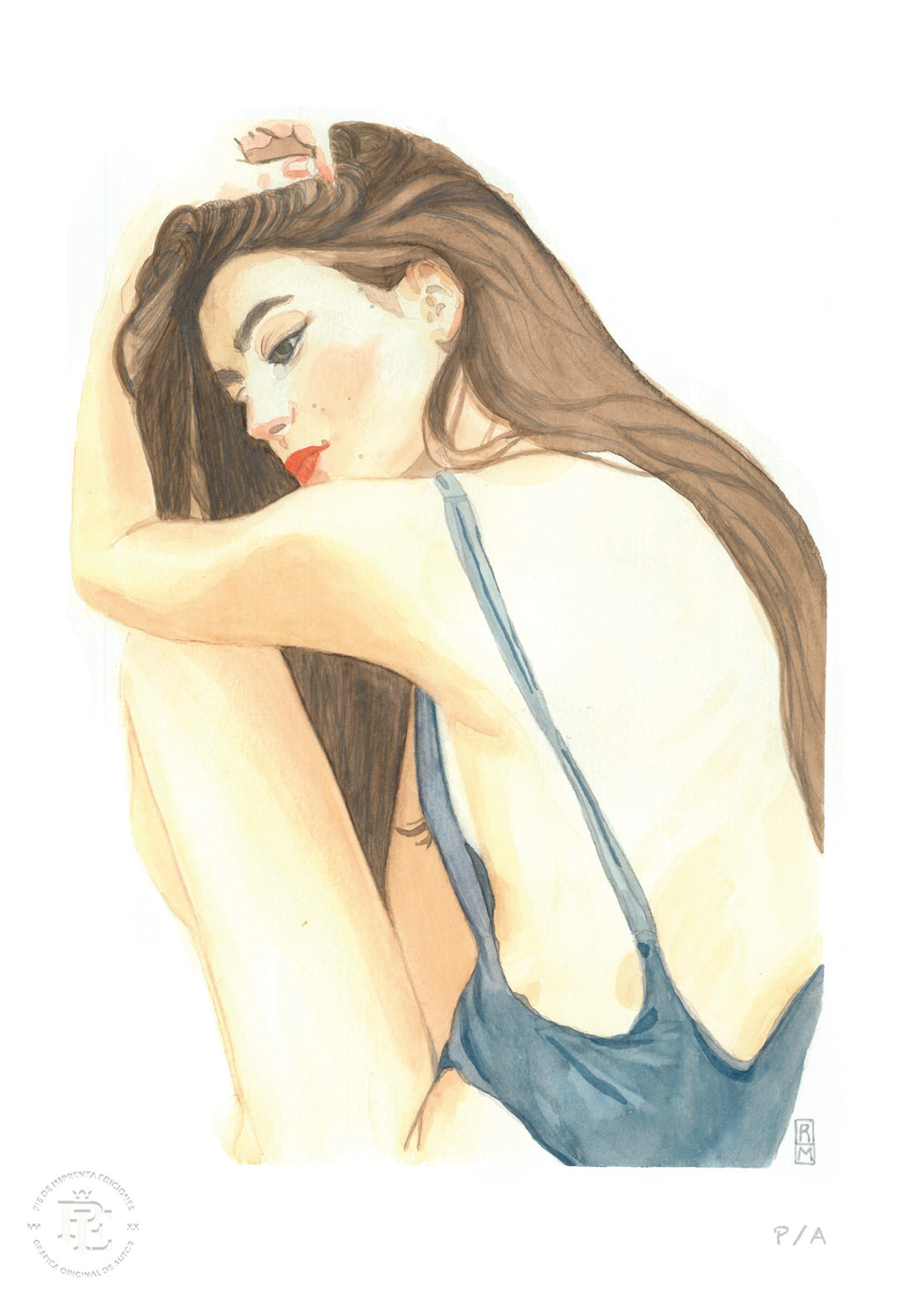 Yin 1 / Mujer De Espalda - 33 x 48 cm