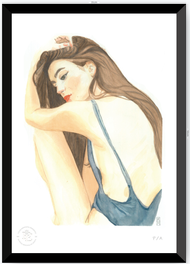Yin 1 / Mujer De Espalda - 33 x 48 cm
