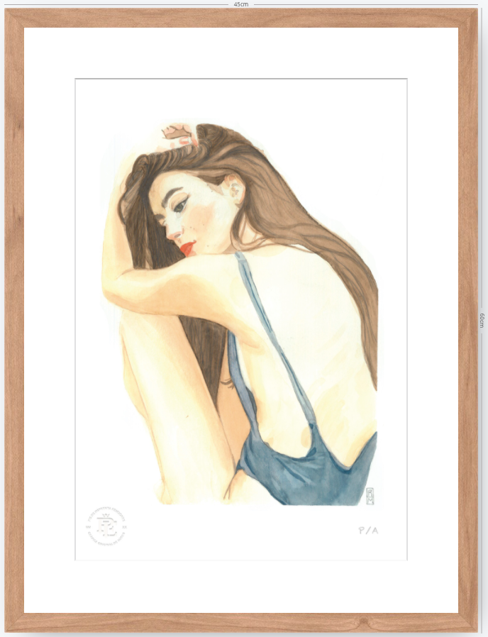 Yin 1 / Mujer De Espalda - 33 x 48 cm