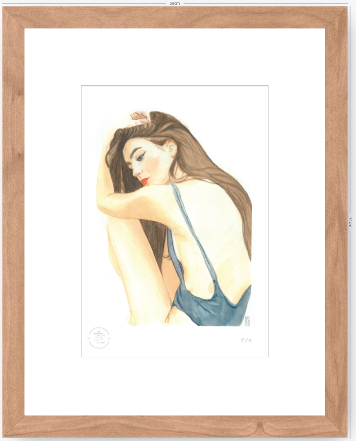 Yin 1 / Mujer De Espalda - 33 x 48 cm