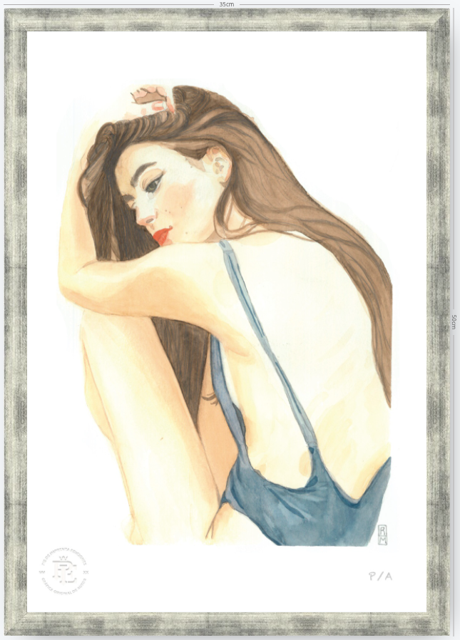 Yin 1 / Mujer De Espalda - 33 x 48 cm
