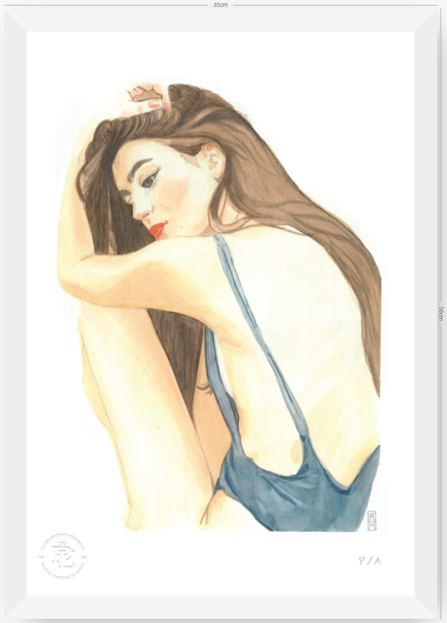 Yin 1 / Mujer De Espalda - 33 x 48 cm