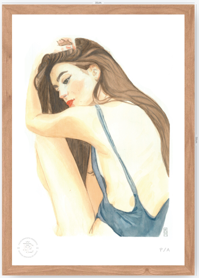 Yin 1 / Mujer De Espalda - 33 x 48 cm