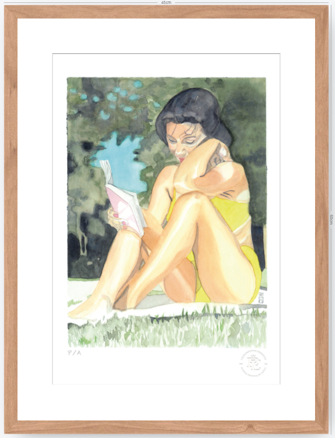 Yin 3 / Mujer Leyendo - 33 x 48 cm